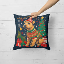 Load image into Gallery viewer, Lakeland Terrier Christmas Throw Pillow - 14x14 Decorative Pillow – Art for Your Home &amp; Patio