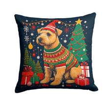 Load image into Gallery viewer, Lakeland Terrier Christmas Throw Pillow - 14x14 Decorative Pillow – Art for Your Home &amp; Patio