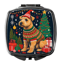 Load image into Gallery viewer, Lakeland Terrier Christmas Compact Mirror – Stylish Purse Mirror with Artistic Covers