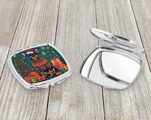 Load image into Gallery viewer, Miniature Pinscher Christmas Compact Mirror – Stylish Purse Mirror with Artistic Covers