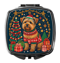 Load image into Gallery viewer, Norfolk Terrier Christmas Compact Mirror – Stylish Purse Mirror with Artistic Covers