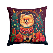 Load image into Gallery viewer, Pomeranian Christmas Fabric Decorative Pillow