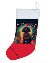 Load image into Gallery viewer, Black  Poodle Christmas Christmas Stocking