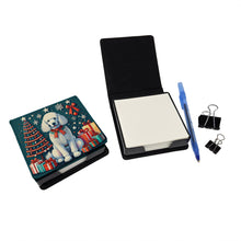 Load image into Gallery viewer, White Poodle Christmas PU Leather Note Paper Holder