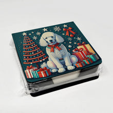 Load image into Gallery viewer, White Poodle Christmas PU Leather Note Paper Holder