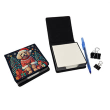 Load image into Gallery viewer, Apricot Toy Poodle Christmas PU Leather Note Paper Holder