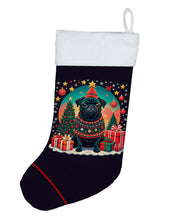 Load image into Gallery viewer, Black Pug Christmas Christmas Stocking
