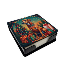 Load image into Gallery viewer, Rhodesian Ridgeback Christmas PU Leather Note Paper Holder