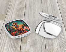 Load image into Gallery viewer, Rhodesian Ridgeback Christmas Compact Mirror – Stylish Purse Mirror with Artistic Covers