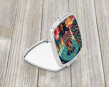 Load image into Gallery viewer, Rottweiler Christmas Compact Mirror – Stylish Purse Mirror with Artistic Covers
