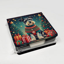 Load image into Gallery viewer, Schnauzer Christmas PU Leather Note Paper Holder