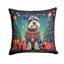 Load image into Gallery viewer, Schnauzer Christmas Fabric Decorative Pillow
