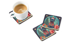 Load image into Gallery viewer, Scottish Terrier Christmas Coasters - Set of 4 Lightweight Foam, Absorbent Drink Coasters
