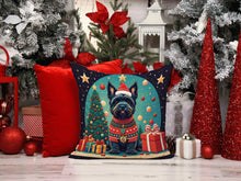 Load image into Gallery viewer, Scottish Terrier Christmas Throw Pillow - 14x14 Decorative Pillow – Art for Your Home &amp; Patio