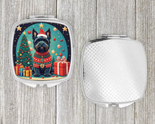 Load image into Gallery viewer, Scottish Terrier Christmas Compact Mirror – Stylish Purse Mirror with Artistic Covers