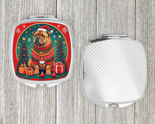 Load image into Gallery viewer, Shar Pei Christmas Compact Mirror – Stylish Purse Mirror with Artistic Covers