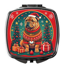 Load image into Gallery viewer, Shar Pei Christmas Compact Mirror – Stylish Purse Mirror with Artistic Covers
