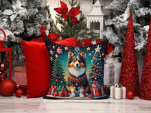 Load image into Gallery viewer, Sheltie Christmas Throw Pillow - 14x14 Decorative Pillow – Art for Your Home &amp; Patio
