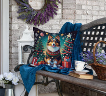 Load image into Gallery viewer, Sheltie Christmas Fabric Decorative Pillow