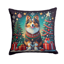 Load image into Gallery viewer, Sheltie Christmas Fabric Decorative Pillow