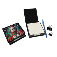 Load image into Gallery viewer, Shih Tzu Christmas PU Leather Note Paper Holder