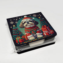 Load image into Gallery viewer, Shih Tzu Christmas PU Leather Note Paper Holder