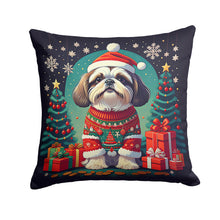 Load image into Gallery viewer, Shih Tzu Christmas Fabric Decorative Pillow