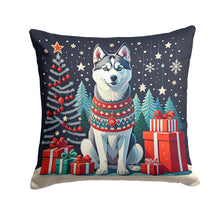 Load image into Gallery viewer, Siberian Husky Christmas Fabric Decorative Pillow