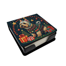 Load image into Gallery viewer, Silky Terrier Christmas PU Leather Note Paper Holder