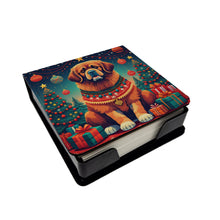 Load image into Gallery viewer, Tibetan Mastiff Christmas PU Leather Note Paper Holder