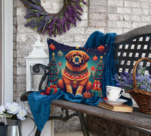Load image into Gallery viewer, Tibetan Mastiff Christmas Fabric Decorative Pillow