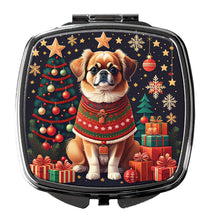 Load image into Gallery viewer, Tibetan Spaniel Christmas Compact Mirror – Stylish Purse Mirror with Artistic Covers