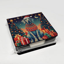 Load image into Gallery viewer, Weimaraner Christmas PU Leather Note Paper Holder