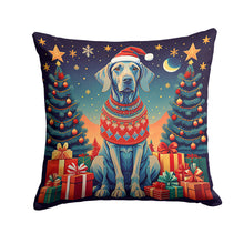 Load image into Gallery viewer, Weimaraner Christmas Throw Pillow - 14x14 Decorative Pillow – Art for Your Home &amp; Patio