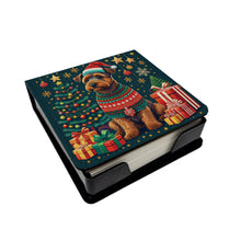 Load image into Gallery viewer, Welsh Terrier Christmas PU Leather Note Paper Holder