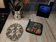 Load image into Gallery viewer, Welsh Terrier Christmas Pot Holders - Set of 2 Decorative Kitchen Helpers | Made in the USA