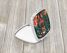 Load image into Gallery viewer, Welsh Terrier Christmas Compact Mirror – Stylish Purse Mirror with Artistic Covers