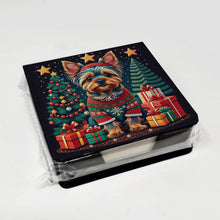 Load image into Gallery viewer, Yorkie Yorkshire Terrier Christmas PU Leather Note Paper Holder