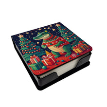 Load image into Gallery viewer, Alligator Christmas PU Leather Note Paper Holder
