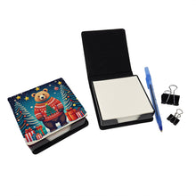 Load image into Gallery viewer, Bear Christmas PU Leather Note Paper Holder