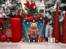 Load image into Gallery viewer, Bear Christmas Fabric Decorative Pillow