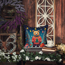 Load image into Gallery viewer, Bear Christmas Fabric Decorative Pillow