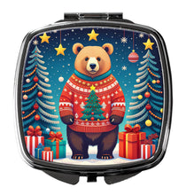 Load image into Gallery viewer, Bear Christmas Compact Mirror – Stylish Purse Mirror with Artistic Covers