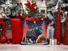 Load image into Gallery viewer, Buffalo Christmas Fabric Decorative Pillow
