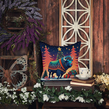 Load image into Gallery viewer, Buffalo Christmas Fabric Decorative Pillow