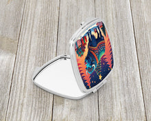 Load image into Gallery viewer, Buffalo Christmas Compact Mirror – Stylish Purse Mirror with Artistic Covers
