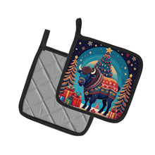 Load image into Gallery viewer, Buffalo Christmas Pot Holders - Set of 2 Decorative Kitchen Helpers | Made in the USA