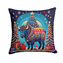 Load image into Gallery viewer, Buffalo Christmas Throw Pillow - 14x14 Decorative Pillow – Art for Your Home &amp; Patio