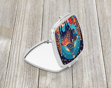 Load image into Gallery viewer, Buffalo Christmas Compact Mirror – Stylish Purse Mirror with Artistic Covers