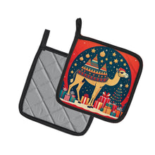 Load image into Gallery viewer, Camel Christmas Pot Holders - Set of 2 Decorative Kitchen Helpers | Made in the USA